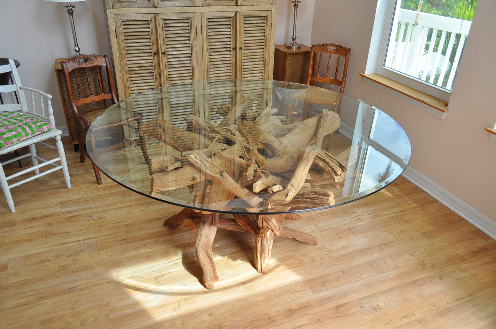 Englewood sandblasted dining table