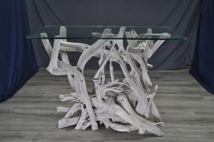 Driftwood bleached white sofa/foyer table
